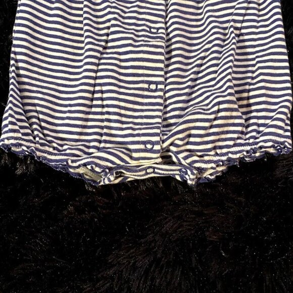 Carter's Girl Stripe Applique Floral Onesie - Picture 4 of 7